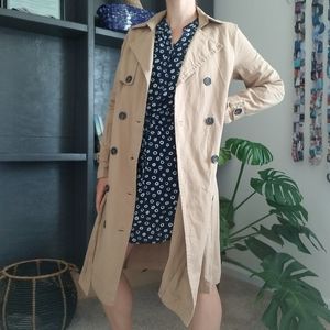 [12th] Tan Trenchcoat, 100% Cotton